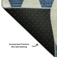 thumbnail image 3 of Addison Rugs Mayfield Washable Transitional Diamonds Navy Runner Rug, 2'3" x 7'6", 3 of 5