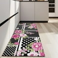 thumbnail image 4 of Pioneer Flower Floral Print Pattern Kitchen Rug Mat,Kitchen Runner Rugs Non Skid Washable,Decorative Kitchen Floor Mats for Kitchen,Sink,Laundry,17"X47", 4 of 5