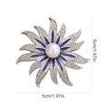 thumbnail image 4 of fuxzkrlz Sunflower Shape Brooch Pin for Women, Rhinestones Inlaid Brooch Pin for Dress, Coat, Shawl, Brooch Versatile Accessory for Mother, Wedding, 4 of 6