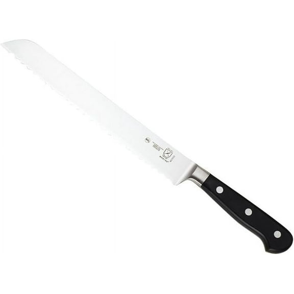 Mercer Culinary Renaissance Steel 9 inch Bread Knife, Black