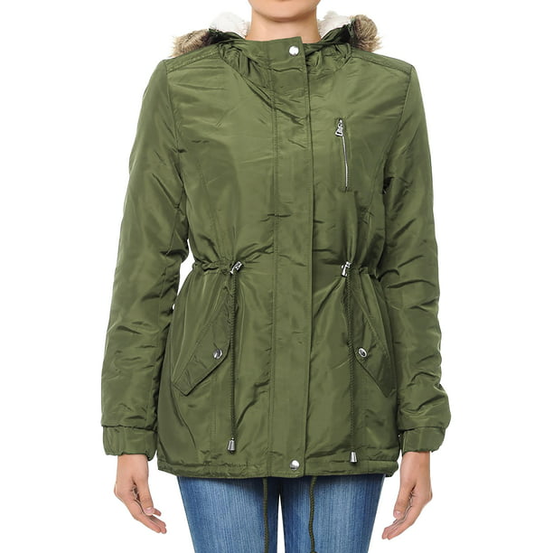 Ma Croix Womens Anorak Jacket Adjustable Fit Lightweight Military ...
