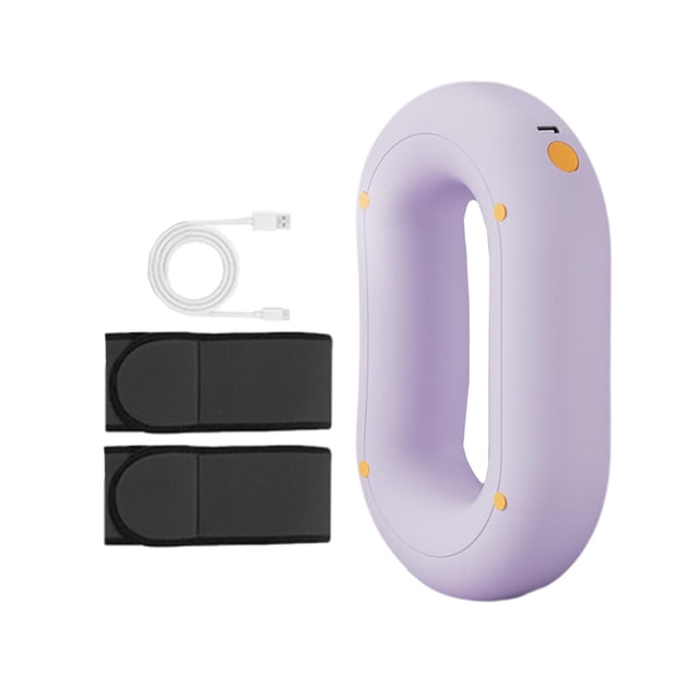 Masajeador vibratorio de mano con intensidad y velocidad ajustables, masaje muscular inalámbrico, anillos de masaje eléctricos para hombros y muslos. violeta