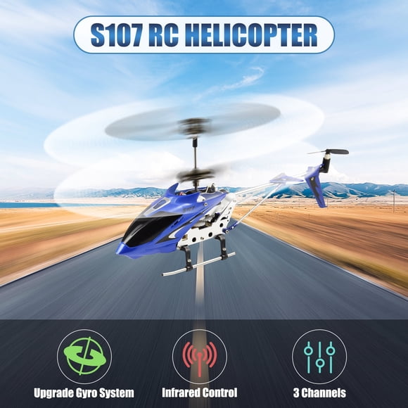 Helicóptero RC Bemico Mini Syma S107/S107G Phantom 3CH 3,5 Canales con Giroscopio