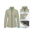 thumbnail image 2 of Little Donkey Andy Women's Lightweight Windbreaker Jacket Breathable Windproof Spring Fall Summer Jacket Hiking Running Golf UPF50+ khaki L, 2 of 7