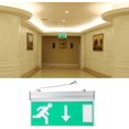 thumbnail image 2 of Señal luminosa de salida de emergencia con letras LED verdes acrílicas, luz indicadora de evacuación de seguridad, 110-220 V, 2 of 4