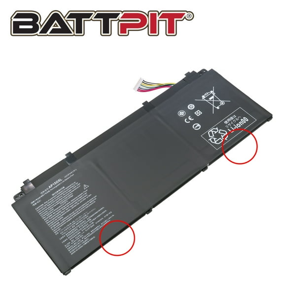 BattPit: Laptop Battery Replacement for Acer Aspire S5-371-7278, 3ICP4/91/91, AP1503K, AP15O3K (11.25V 4030mAh 45.3Wh)
