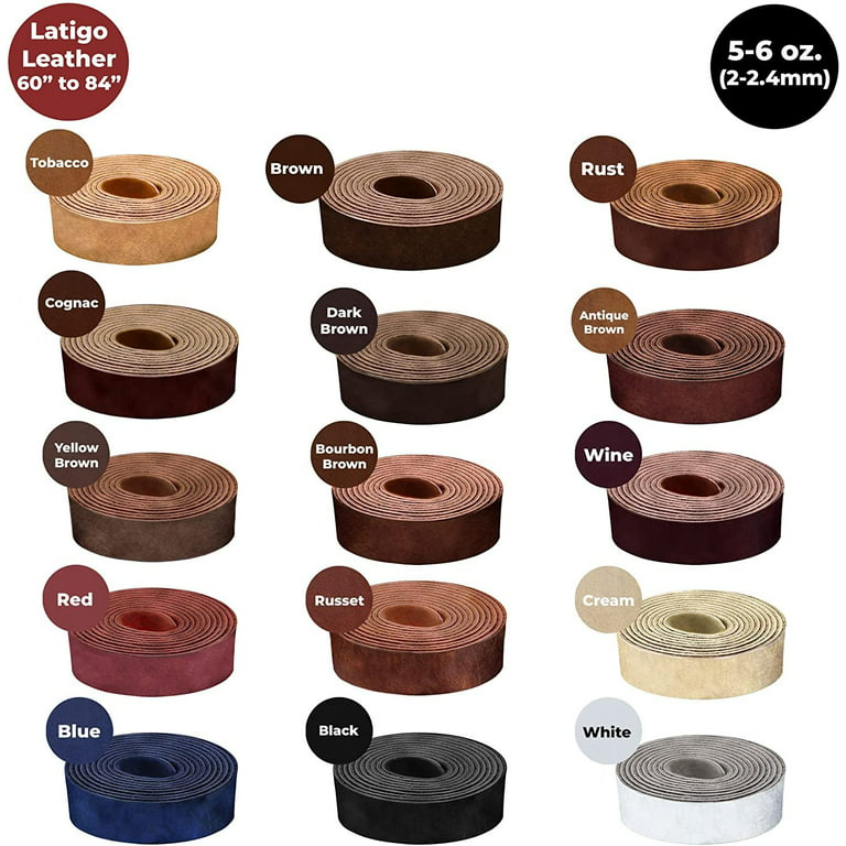 1.5 Latigo Leather Strips