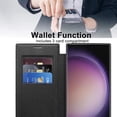 thumbnail image 3 of for Samsung Galaxy s24 Ultra Case Card Holder Wallet Pu Leather Flip Cover Clear Lens Protector [Compatible with Magsafe ] Magnetic Funda para S 24 Ultra 6.8 '' 2024 Best Phone Case, 3 of 6
