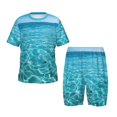 thumbnail image 1 of Balery Crystal Clear Ocean Waves Conjunto de Pijama Infantil de Manga Corta con Estampado – Ropa de Dormir de Algodón Suave-X-Large, 1 of 6