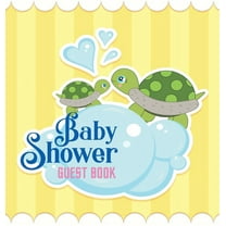 Our Little Turtle's Baby Shower Guest Book: A Cute Sea Turtle Themed Baby Shower Guest Book for Boys with Sign-In P, (Hardcover)