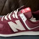 thumbnail image 3 of New Balance 574 Low Athletic Shoes Maroon Grey Men’s Size 12 D, 3 of 6