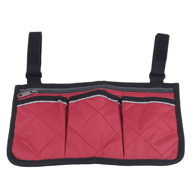 Walker Bolsa Lateral Para Silla De Ruedas Con Bolsas , Ligera De Enfermera Y Organizador Para Sillas Médicas , Accesorios Para Caminantes De Almacenamiento huangjie unisex