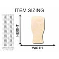 thumbnail image 2 of Unfinished Wood Beer Pint Glass Shape - Bar Decor - Craft - up to 46" DIY 24" / 1/4", 2 of 3