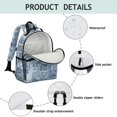 thumbnail image 4 of Pioneer Flower Floral Print Pattern Backpack for School, Cute School Bag with Adjustable Shoulder Straps and Padded Back, 15.25"x11.5"x5.25", 4 of 5