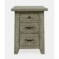 thumbnail image 2 of Jofran Telluride Rustic Distressed Acacia USB Charging Chairside End Table, 2 of 11