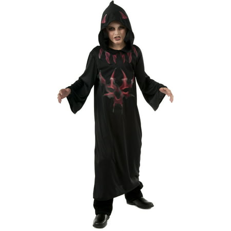 Child's Boys Black And Red Scary Evil Devil Costume