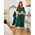 thumbnail image 3 of Ekouaer Long Nightgowns for Women Short Sleeve Cotton Womens Night Gowns for Sleeping Maxi Long Soft Sleep Shirts, 3 of 6