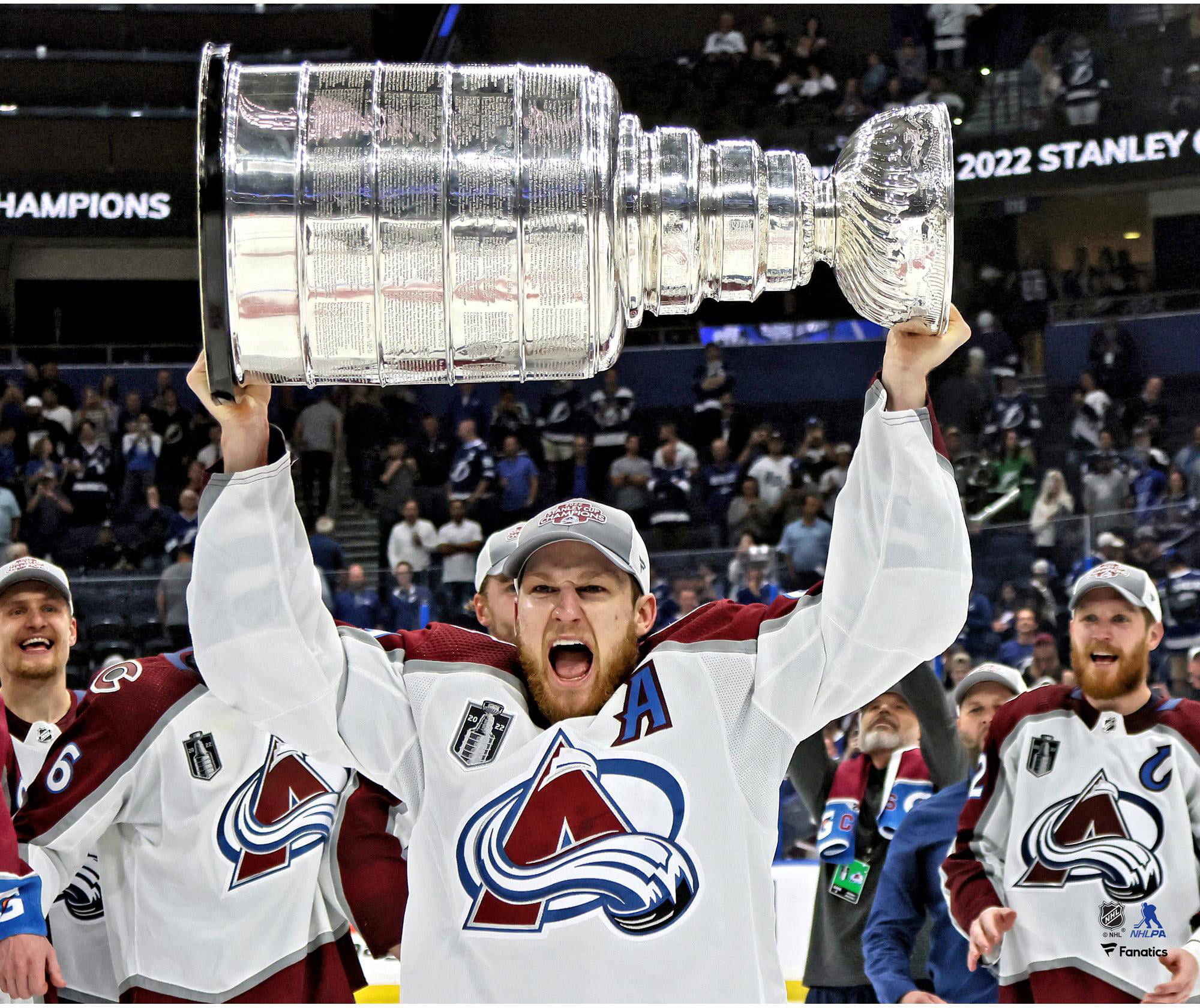 Nathan MacKinnon Colorado Avalanche Unsigned 2022 Stanley Cup Champions