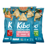 Kibo Chickpea Chips - Gluten Free and Plant-Based, Non-GMO, Kosher   Vegan. 3 Flavor Variety Pack, 1 oz. 12 pack.