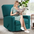 thumbnail image 7 of Harkawon Swivel Rocker Glider Recliner Chair, 360°Swivel Reclining Chair for Living Room, Green, 7 of 7