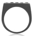 thumbnail image 3 of Pompeii3 1Ct Black Diamond 5-Stone Men's Ring in 10k Black Gold (Black,I1-I2), 3 of 3