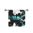 thumbnail image 2 of MKHERT Floral Pattern With Roses And Cats Bath Towel Shower Towel Wash Cloth Face Towels 16x28 Inches, 2 of 3