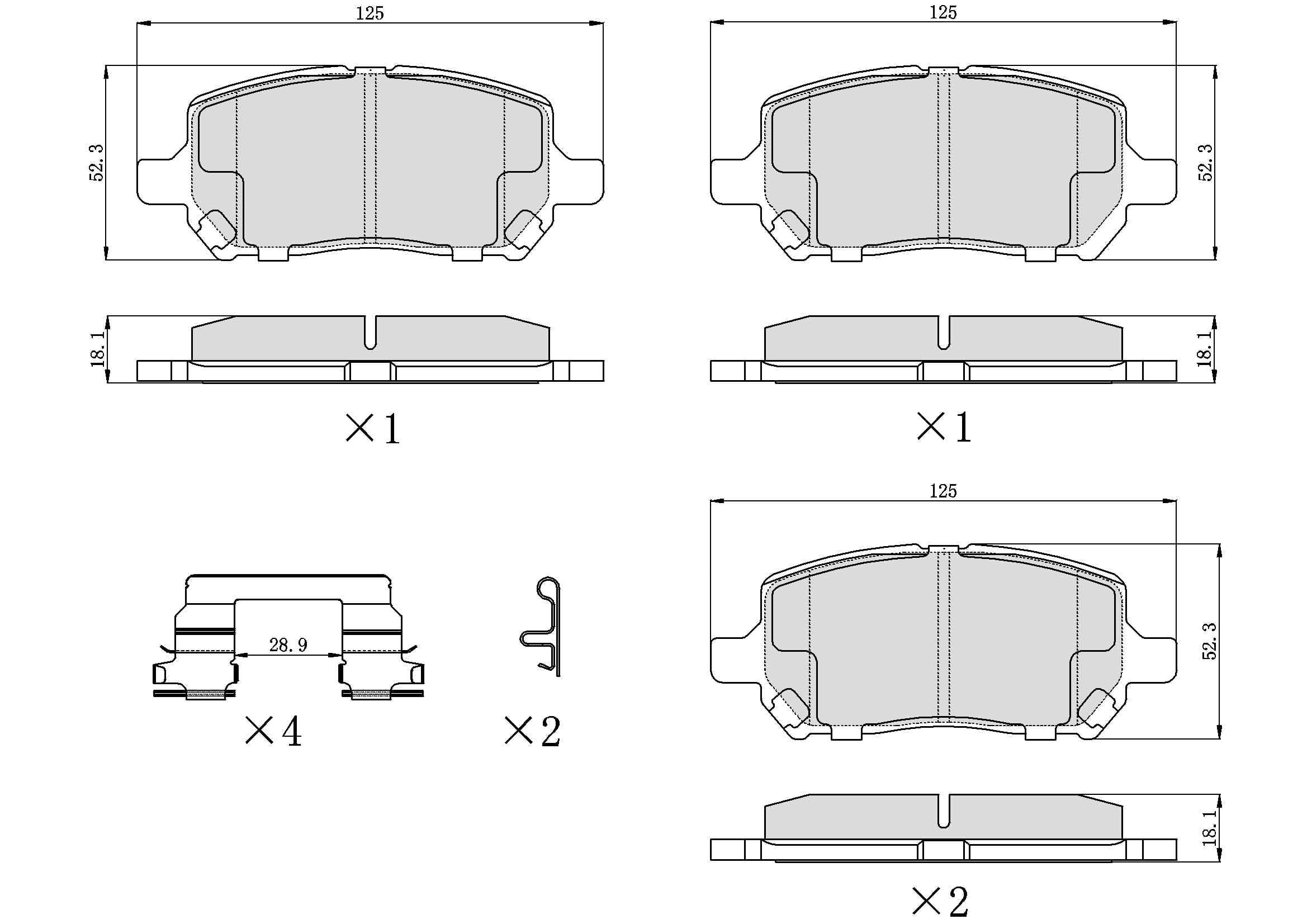 UltraHC 700 Brake Pad Set, Front HC7.0956.0.C, Chevrolet Cobalt 2010-2005