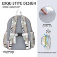 thumbnail image 5 of Cute Pitbull Terriers Dog and Flower Backpack for School,Cute School Bag,Schoolbag with Adjustable Shoulder Straps & Padded Back,13.4"x11"x4.7", 5 of 6