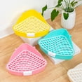thumbnail image 6 of Agiufgs Small Pet Mini Triangular, Corner-Fitting Space-Saving Design with Easy Clean, for Hamsters Rabbits Chinchillas, Yellow, 6 of 7