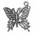 thumbnail image 1 of Sterling Silver 24" .8mm Box Chain Large Cut Out Butterfly Open Wings Pendant Necklace, 1 of 2