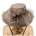 thumbnail image 1 of WEIYLL Chapeau de Soleil pour Femmes Robe Grand Ombre Fleur Douche Nuptiale Plage Protection Solaire Couvre-Chef, 1 of 5