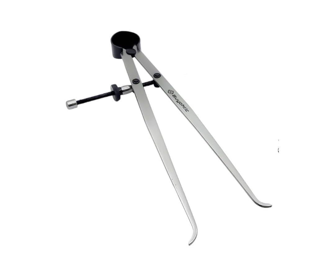 Buyohlic Spring Inside Outside Divider Caliper Set of 3 Pieces 6" inch 150 mm Measuring Tool