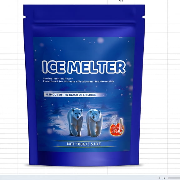 BANIRO Ice Melt Safer for Concrete -20 Lb Bag,Snow Salt Ice Melt,Salt for Snow and Ice Removal,Sidewalk Salt,Driveway Salt,Snow Melt Is Effective Up to -15