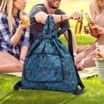 thumbnail image 1 of Baloncesto Yoga Bolsa Cordón Plegable Mujeres Nylon Mochila de viaje (Azul) Likrtyny Para Estrenar, 1 of 3