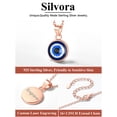 thumbnail image 6 of Silvora Rose Gold Plated Evil Eye Necklaces for Women Sterling Silver Chain on Clearance Lucky Protection Jewelry Gift, 6 of 9