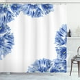 thumbnail image 1 of Ambesonne Nature Shower Curtain, Delicate Crocus Border, 69"Wx84"L, Violet Blue Pale Green, 1 of 3
