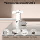thumbnail image 3 of Ventilador Portátil JisuLife F8 3 en 1 Recargable con Linterna y Power Bank Xtellar Blanco, 3 of 3