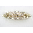 thumbnail image 2 of Faship Gorgeous Clear Rhinestone Crystal Pearl Floral Barrette, 2 of 7