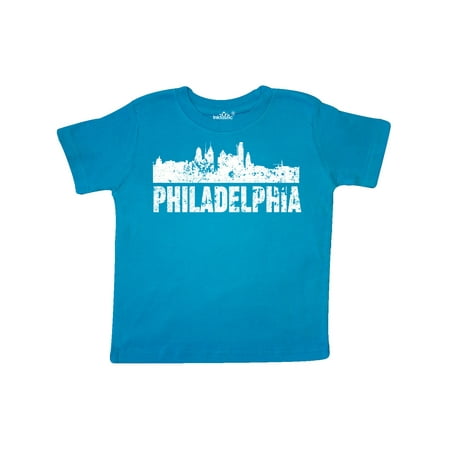 

Inktastic Philadelphia Skyline Grunge Gift Toddler Boy or Toddler Girl T-Shirt