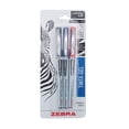 thumbnail image 1 of Bolígrafo Zebra Paquete con 1 pieza de Tinta Negra 1 Roja y 1 Azul de Gel, 1 of 4