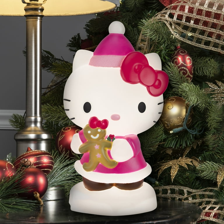 Christmas Blow Mold Outdoor Decor Hello Kitty w/ Gingerbread 12.59