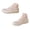 White, variant on Women's Walking Shoes Mary Jane Falt Shoe with Double Buckles Strap Ladies Breathable Casual Sandals for Elderly Coffee Size 6.5