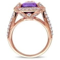 thumbnail image 4 of Everly Women's Amethyst and Topaz Rose Gold Plated Ring, 4 of 7