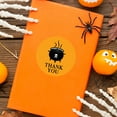 thumbnail image 3 of Koyal Wholesale Halloween Thank You Stickers 2 Inch Round 120 Bulk Pk Cauldron Labels For Halloween Party Favors, 3 of 5