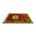 thumbnail image 2 of Ahgly Company Machine Washable Indoor Square Persian Yellow Traditional Area Rugs, 8' Square, 2 of 4