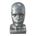 thumbnail image 2 of Cabeza de maniquí perfecl para hombre PVC Gris, 2 of 8