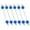 A, variant on Pack of 6 Metal Snowflake Ornament Bead Crafts for Christmas Tree Holiday Homes Party Decoration