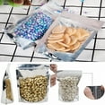 thumbnail image 3 of CCOCC 2026 New 100 Pack Zipper Mylar Bags Stand Up Mylar Zip Lock Bags Clear Silver Bags Reusable Food Storage Aluminum Foil Pouch Bags for Multipurpose with Gusset Bottom (6 X 9 Inch / 15 X 22 Cm), 3 of 4