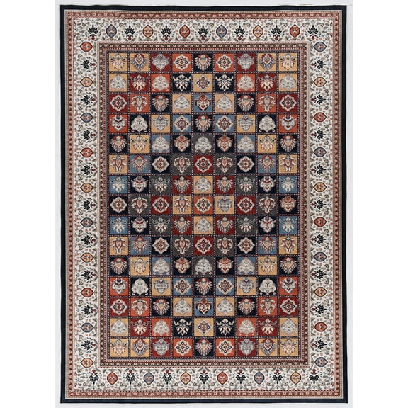 Linon Eclipse Aerin lack & Ivory 5x7 Area Rug