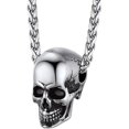 thumbnail image 1 of Skull Bullet Necklace/skull Feather Necklace/skull Necklace, Stainless Steel Gothic Punk Statement Jewelry For Men/women, Come Gift Box, 1 of 4